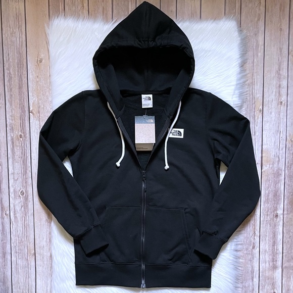 The North Face Tops - The North Face Women’s Heritage Patch Full Zip Black Hoodie